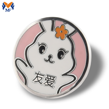 Metal Gift Rabbit Rabbit Hard Hard Lapel Pin