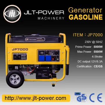 JLT POWER Single phase 5kva Gasoline Generator portable home use generator