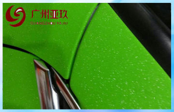 Apple Green Glitter Vinyl Wrap With Air Release Channels For Car Wrapping