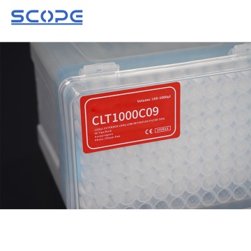Factory Supply Laboratory Consumable: Disposable CTL 1000ul Extended Length Filter Pipette Tips
