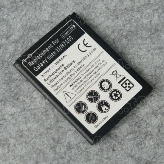 Wholesale 3500mAh Li-ion Battery For Samsung Galaxy Note 2 N7100 Rechargeable Battery