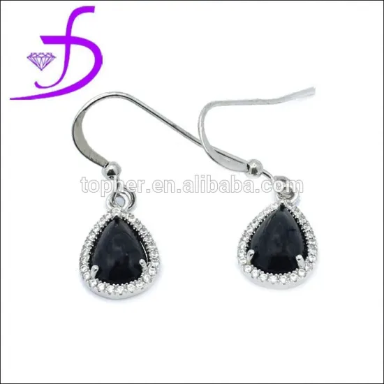 Drop Earrings Fashion Silver 925 sterling silver jewelry triangle shape earrings