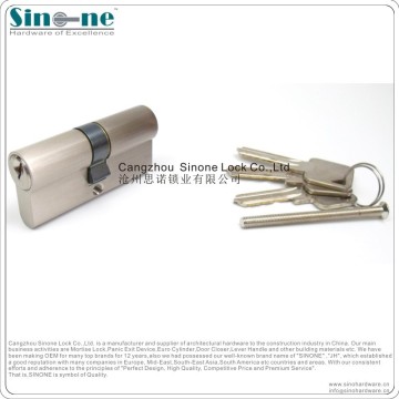 SINONE PC01 Brass Euro Double Cylinder Lock/euro profile cylinder lock/EN1303:2005/Guaranteed for 5 years