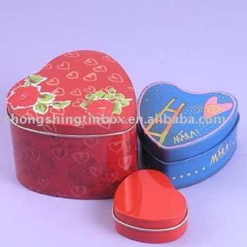 Jewellery packaging box with heart shape