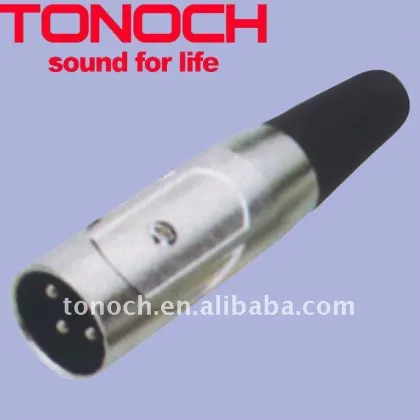 Nickel plated China Neutrik 3pin XLR male connector for speaker