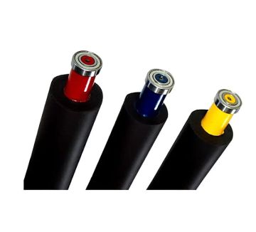 Rubber roller for hot stamping
