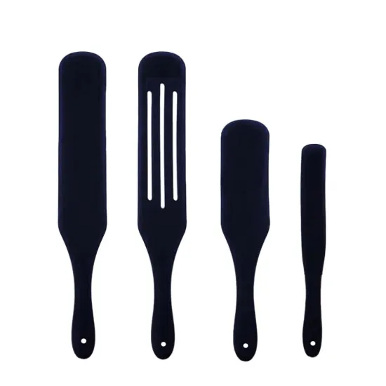 Custom Color Heat Resistant Non-Stick Spatula Set with Hanging Hole and Food Grade Silicone Spurtles