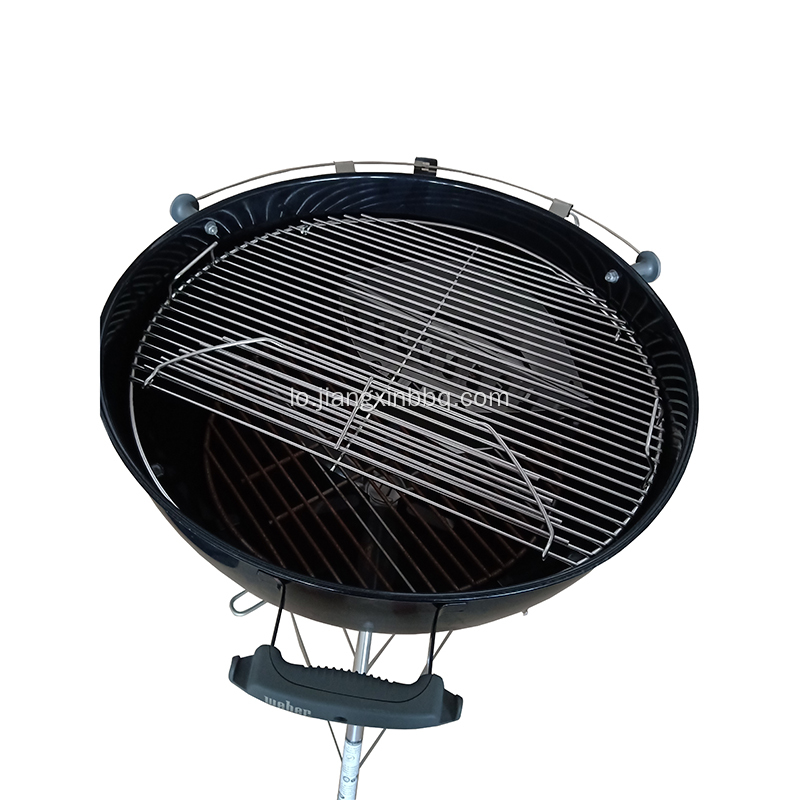 ສະແຕນເລດ Round Grid Hinged Cooking Grate ທົດແທນ