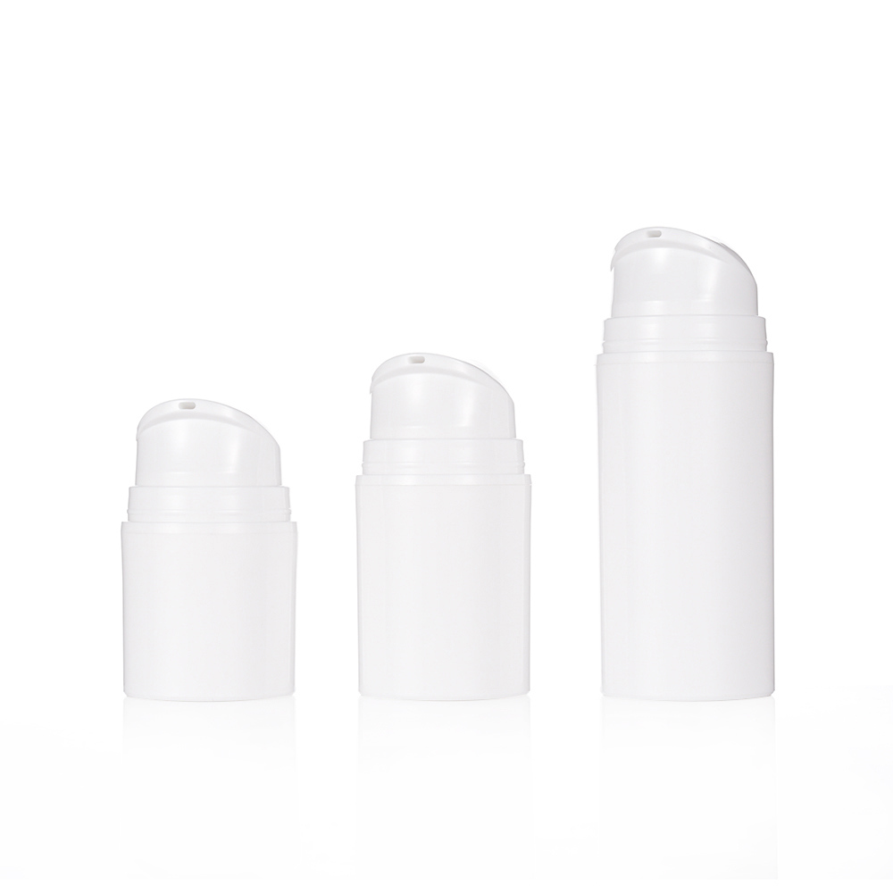 White Plastic Airless Vacuum Bottles for Cosmetic