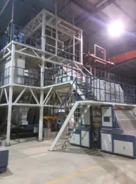 SG-1500mm high quality automatic three layers co-extrusion films blowing machinery in ruian factory