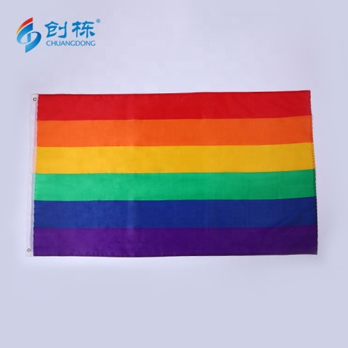 Custom rainbow gay pride LGBT banner flag