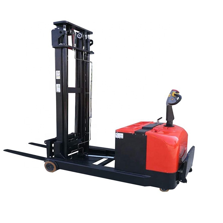 Customized Electric Pallet Forklift AGV 2T with High Lift 1.6M/2M - Stand-On Walkie Reach Truck Stacker