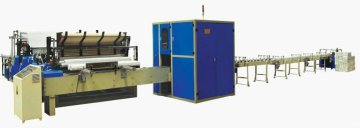 HX-1350 Full Automatic Toilet Paper Rewinding ,Log saw Production Line