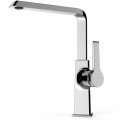 Modern Black Brass Wall Mounted Water Tap Faucet