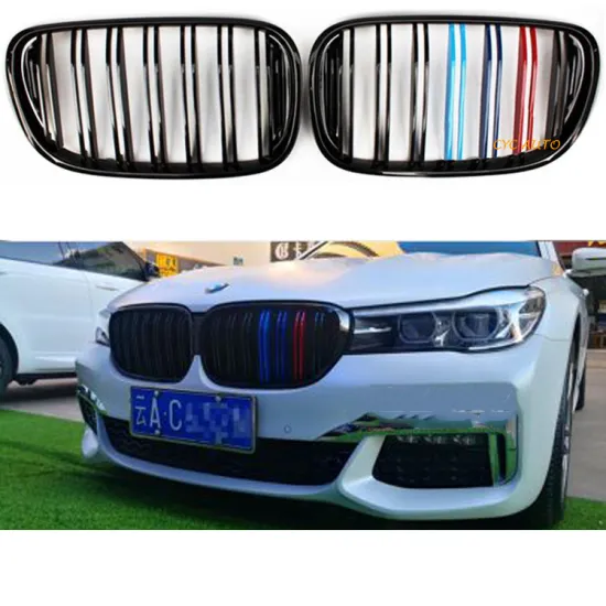 G11 Facelift Double Trip Grille for BMW 7 Series G11 2015-2017 Upgrade Front Bumper Grille