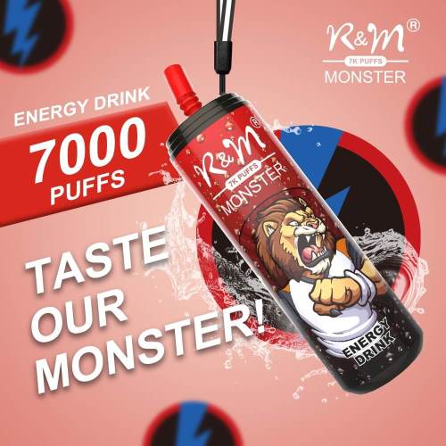 Recargable POD desechable R&M Monster 7000 bocanadas