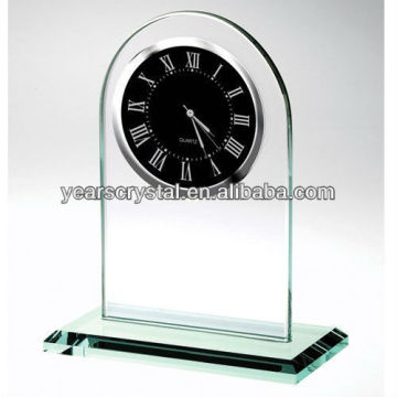 Customizable Crystal Clock crystal desktop clock Crystal Souvenir(G-0175)