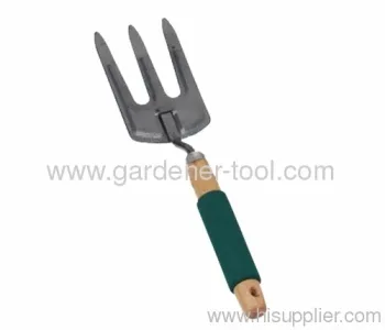 Metal Garden Fork With Wood Handle 