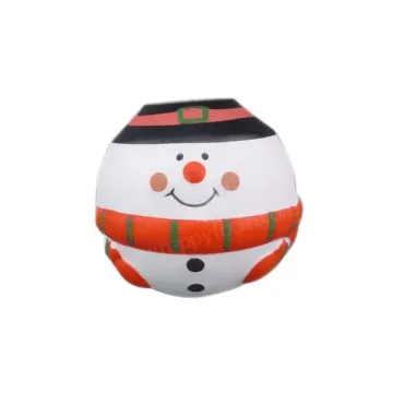 Christmas Gifts: Novelty Santa Claus and Snowman Shape Squishy Stress Relief PU Ball Toy