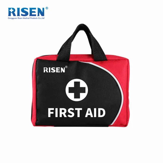 First aid kit with supplies outdoor ambulance