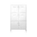 Gabinete de almacenamiento blanco con puertas