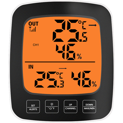 ترمومتر رقمي لاسلكي داخلي مقياس الرطوبة الرطوبة مراقب درجة الحرارة