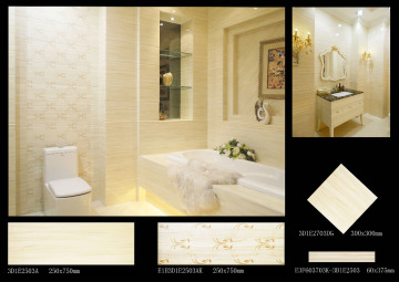 2016new designs glazed ceramic wall tile for full set of bathroom and kitchen