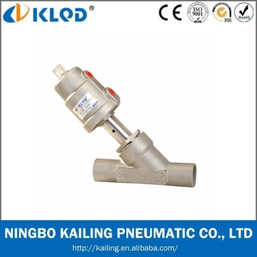 low price stainless steel welding angle seat valve