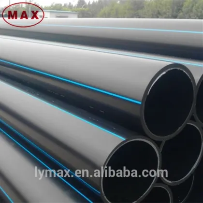 PE100 Material Black Fusion HDPE Straight Pipe for Drain