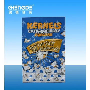 central sealed bag for popcorn,food packaging,plastic packaging pouch