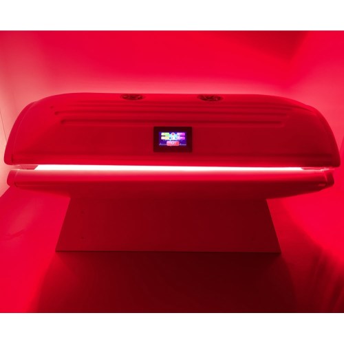 La clínica de alta potencia óptica personaliza la cama de luz roja.