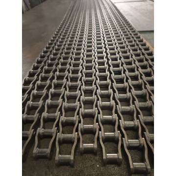 Soðin beygjuplata færibandskeðja