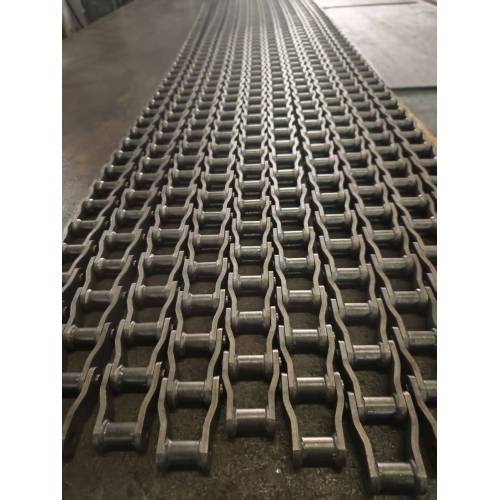 Soðin beygjuplata færibandskeðja