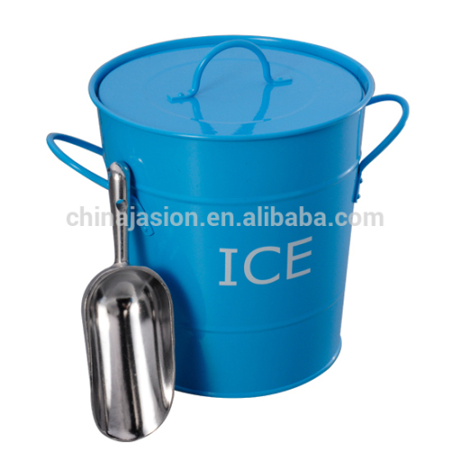 Metal/ galvanized With aluminum shovel ice bucket