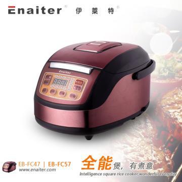 Multifunction Rice Cooker with Orange LED Display