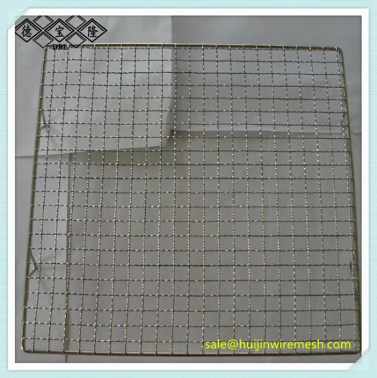 stainless steel food tray, crimped wire mesh