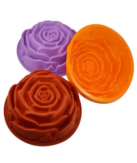 New design cross cake silicone mold with CE certificate