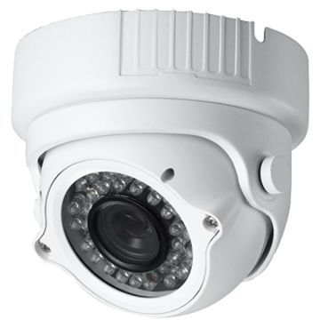 Vandal-proof IP Camera with 2.8-12mm, 3-megapixel Lens, 720P, 24PCS LEDs for 30 Meters, Supports PoE