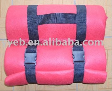 Waterproof Backing Outdoor Polar Fleece Travel Blanket