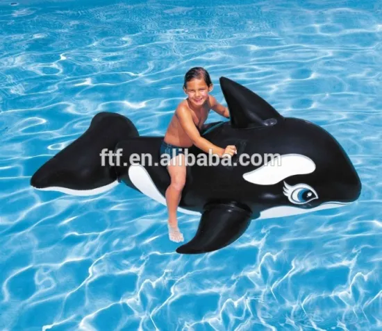 HOT Selling Giant Inflatable killer whale Water Pool Float