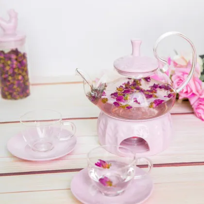 Tea Cup And Saucer Glass Tea Cup