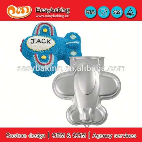 Wholesale custom plane aluminum mold cookie cutter metal cake pan for cake decorating