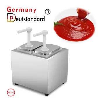 Double Tanks Sauce Dispenser with 2L
