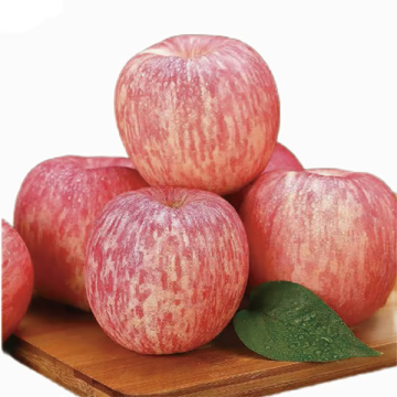 Läckra färska röda fuji -äpplen