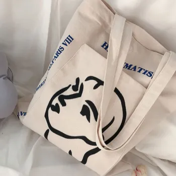 Customized Multi Function Pocket Zipper Canvas Tote Bag