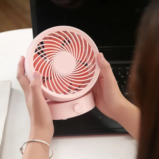 Small Personal Desktop Strong Wind Quiet Operation Portable Mini Fan for Office Bedroom