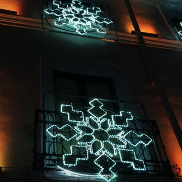 LED 3D Snowflake Christmas Lights for Party Decoration