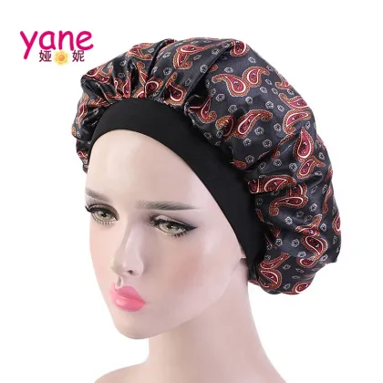 Custom Paisley Pattern Women Satin Durag Headwear Accessory