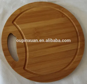 round shaped bamboo cutting board for pizza