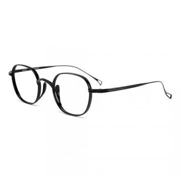 Schwarz quadratische Designer -Augenbrillen
